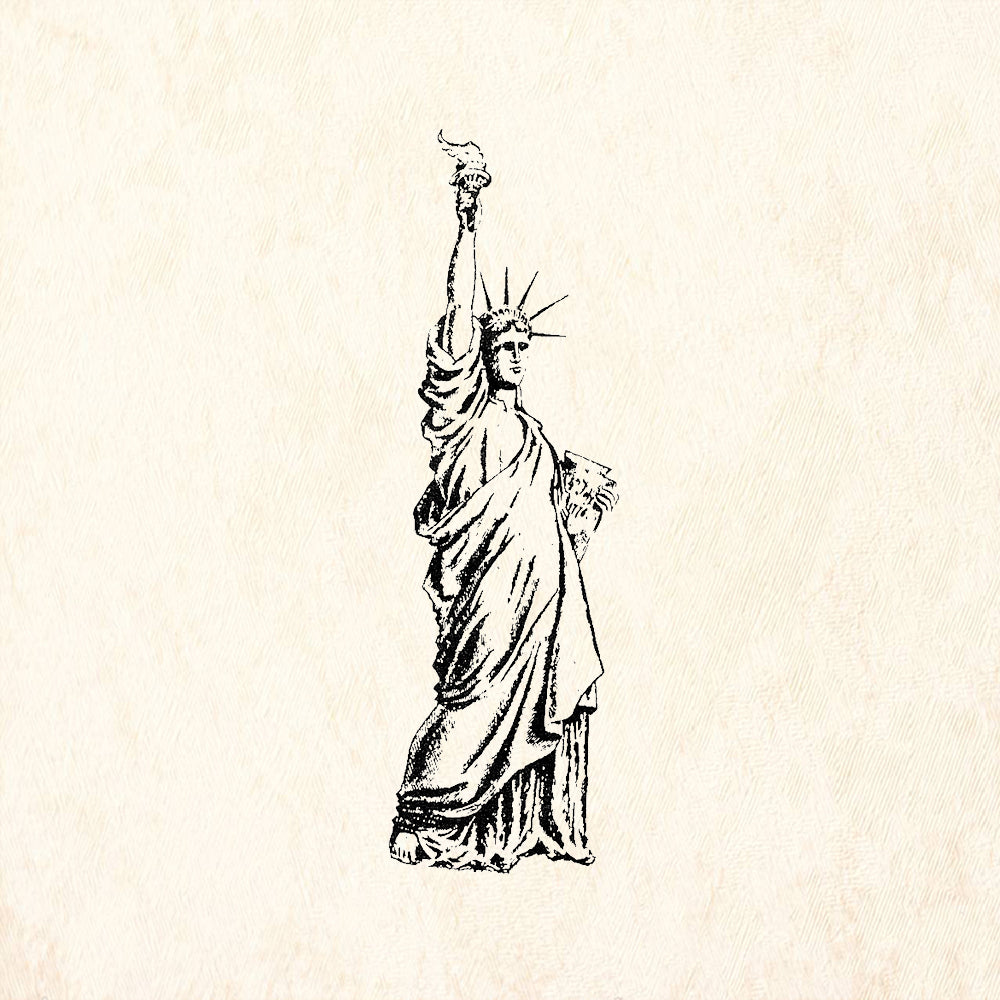 StampaFe Statue of Liberty Rubber Art Stamp