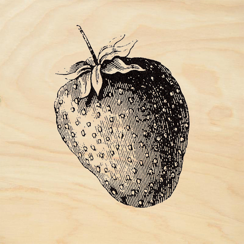 StampaFe Strawberry Rubber Art Stamp