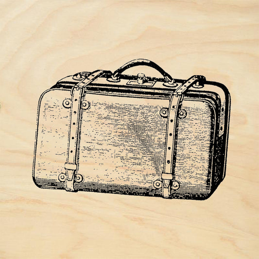 StampaFe Leather Suitcase Rubber Art Stamp