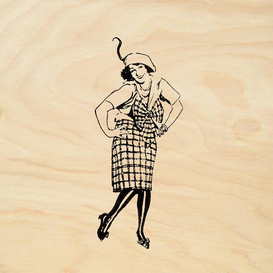 StampaFe Dancing Georgia Rubber Art Stamp