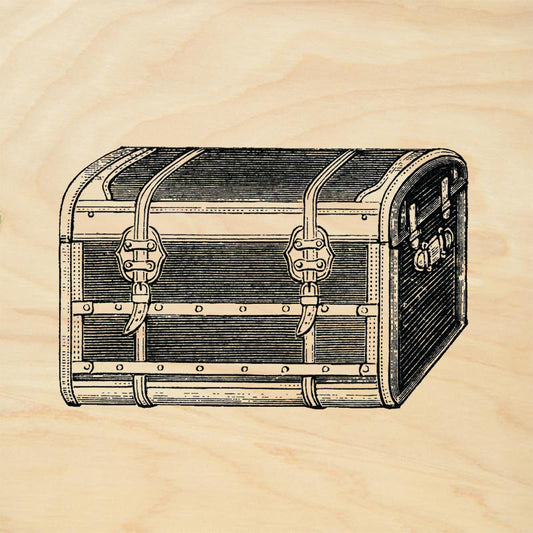 StampaFe Steamer Trunk Rubber Art Stamp