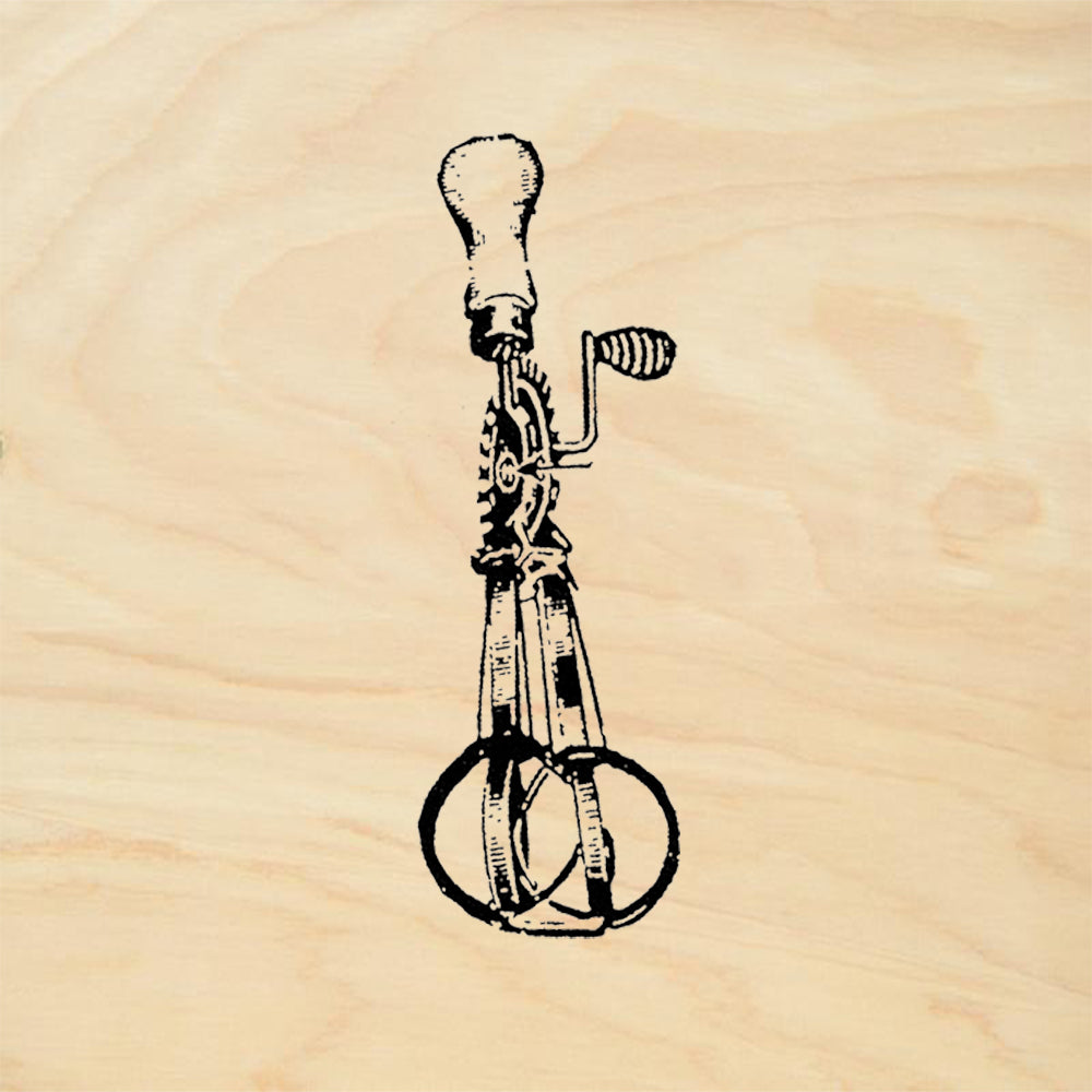 StampaFe Egg Beater Rubber Art Stamp