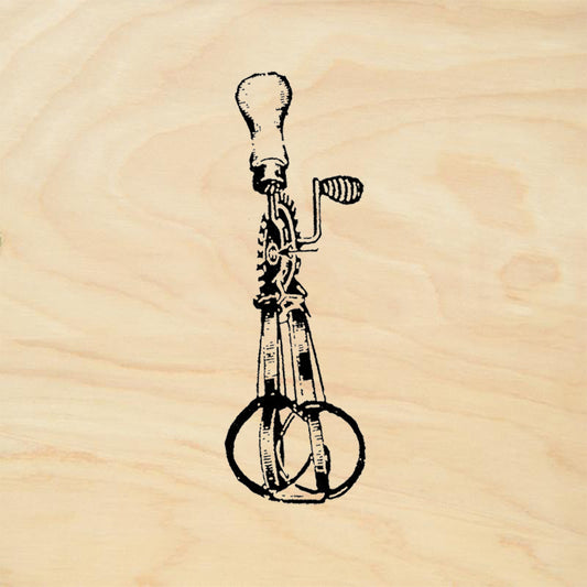 StampaFe Egg Beater Rubber Art Stamp