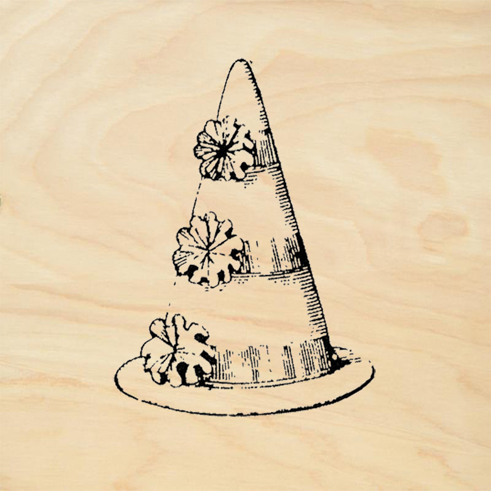 StampaFe Party Hat Rubber Art Stamp