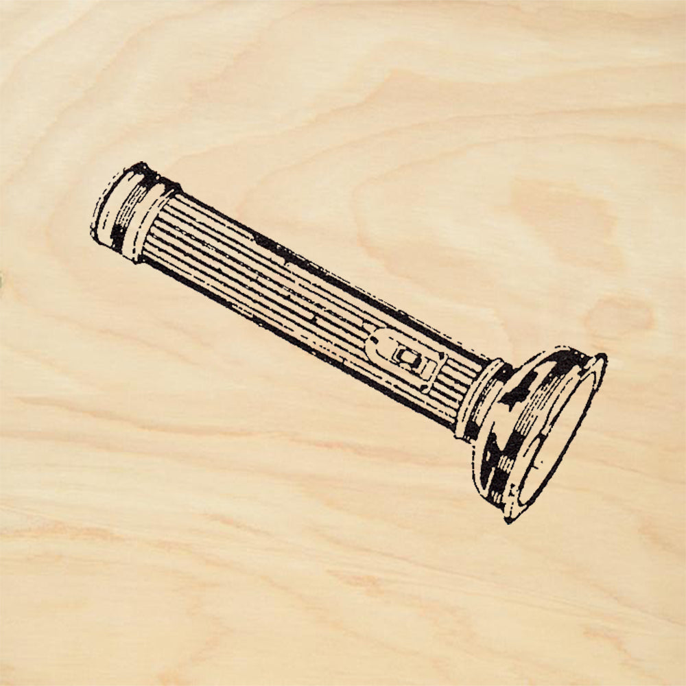 StampaFe Flashlight Rubber Art Stamp