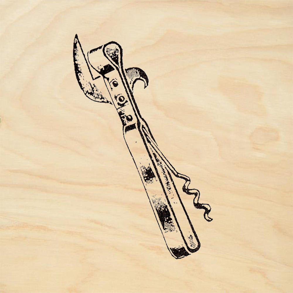 StampaFe Can Opener Rubber Art Stamp