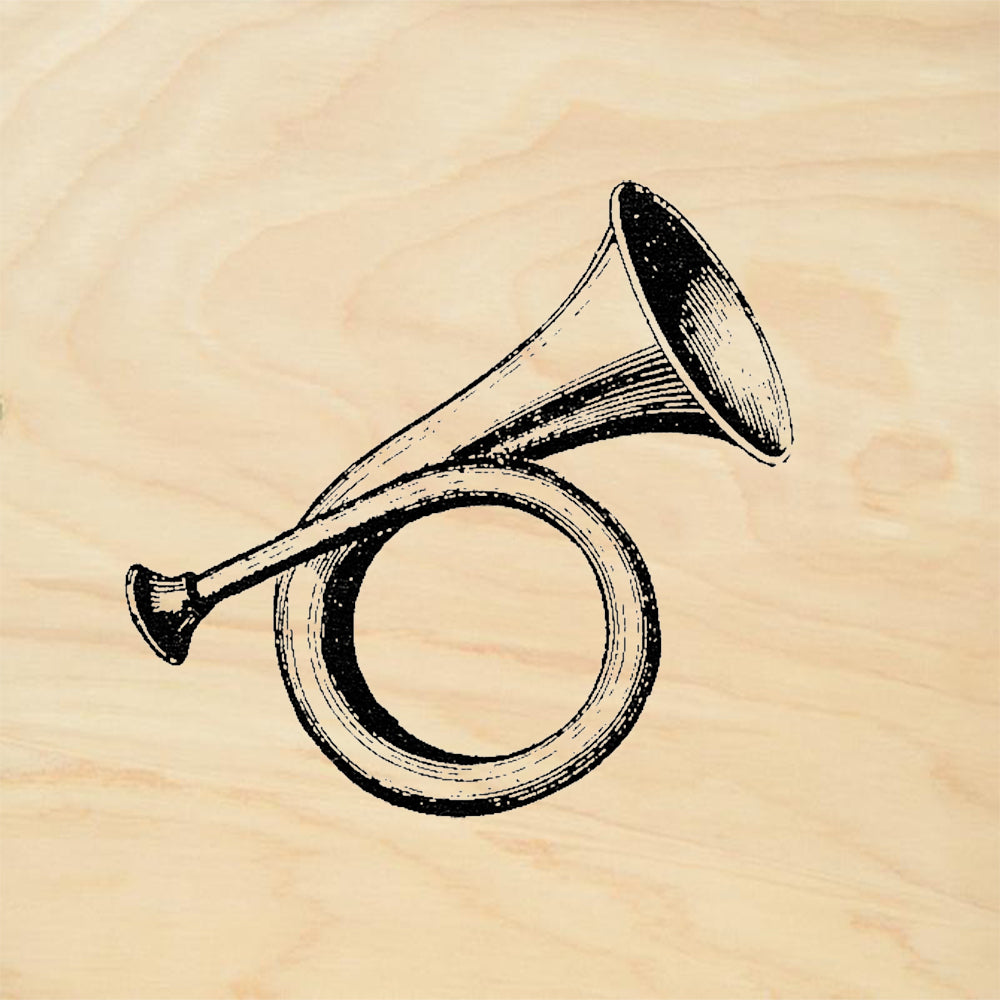 StampaFe Bugle Rubber Art Stamp