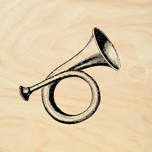 StampaFe Bugle Rubber Art Stamp