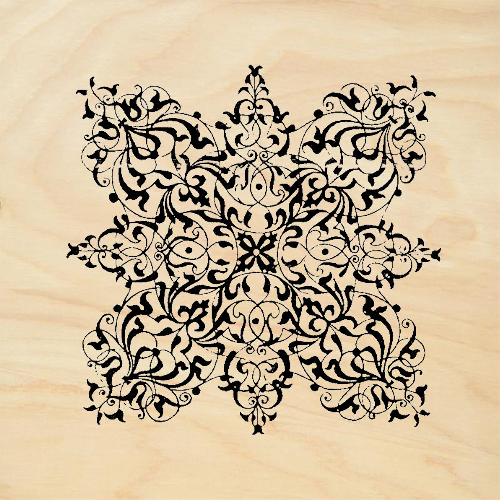 StampaFe Filigree Design Rubber Art Stamp