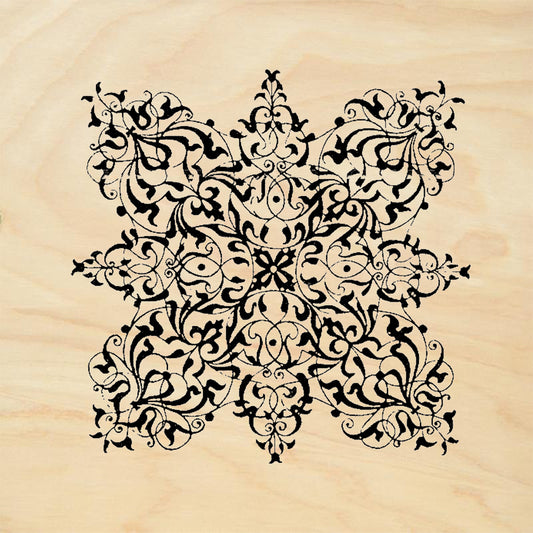 StampaFe Filigree Design Rubber Art Stamp