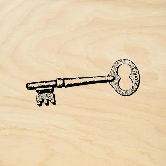 StampaFe Skeleton Key Rubber Art Stamp