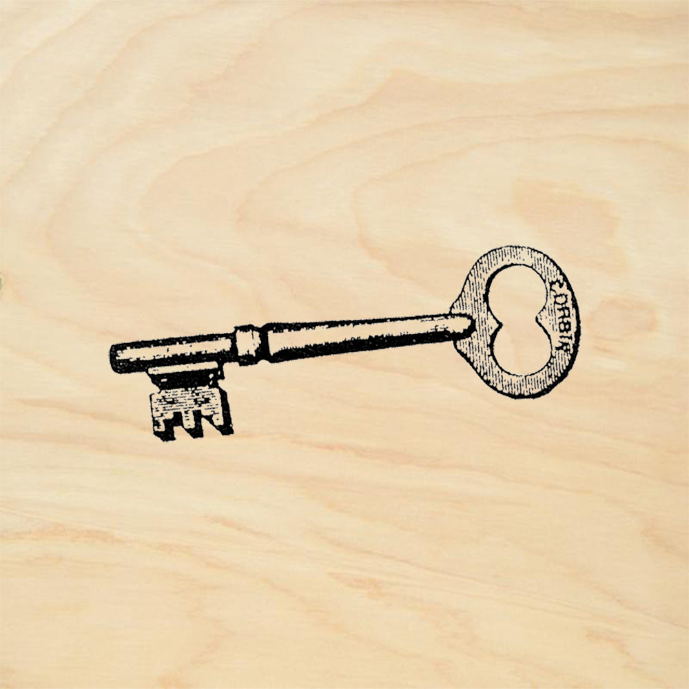 StampaFe Skeleton Key Rubber Art Stamp