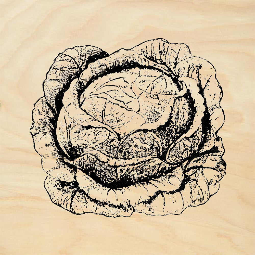 StampaFe Cabbage Rubber Art Stamp