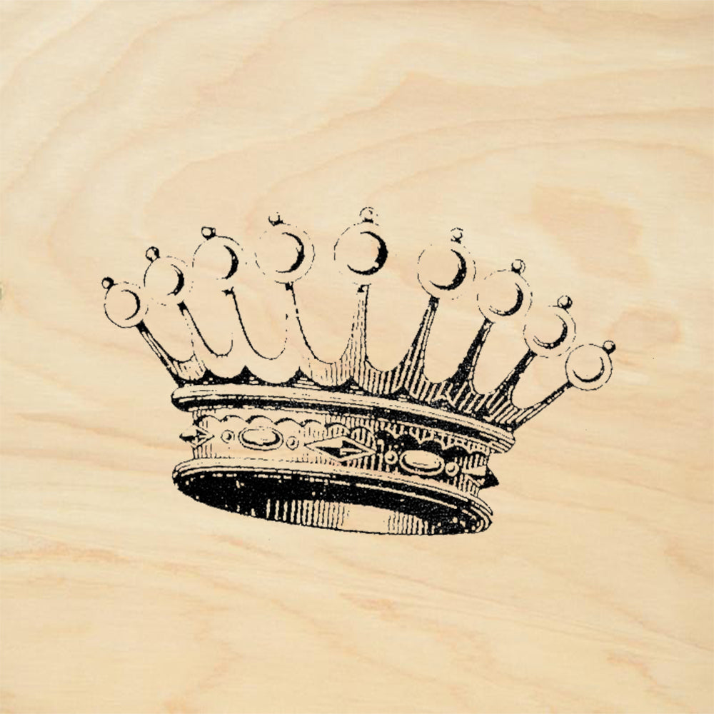 StampaFe Medieval King's Crown Rubber Art Stamp