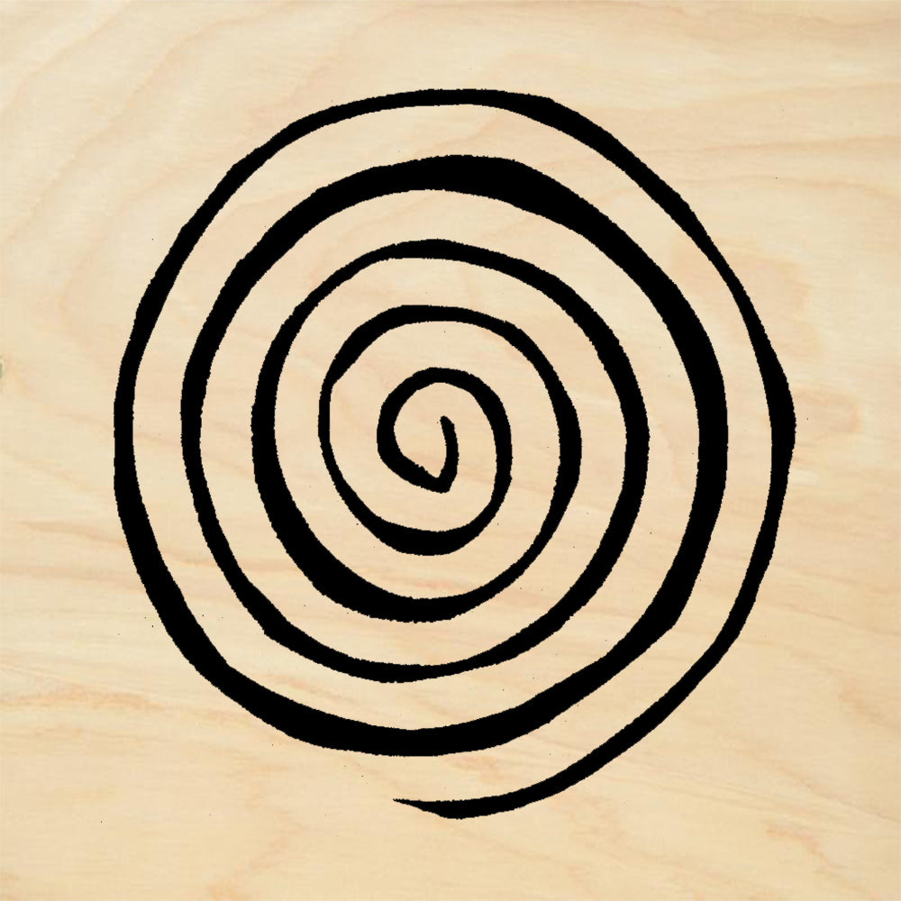 StampaFe Klimt Spiral Large Rubber Art Stamp