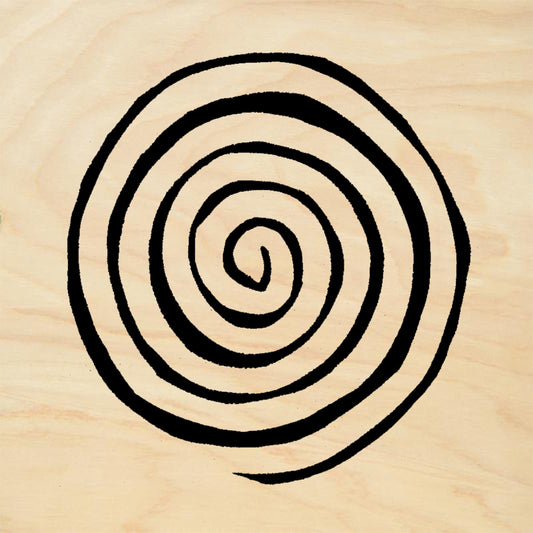 StampaFe Klimt Spiral Large Rubber Art Stamp