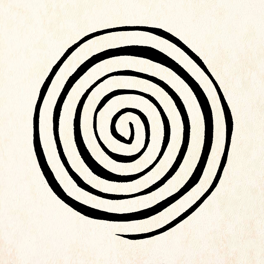 StampaFe Large Klimt Spiral Rubber Art Stamp