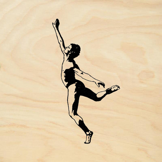 StampaFe Whee Left Dancer Rubber Art Stamp