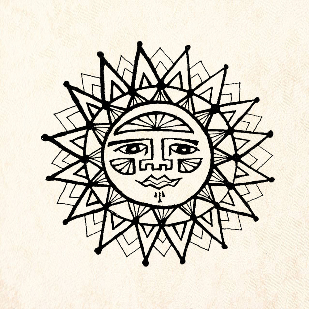 StampaFe Khorshid Khanoum Sun Rubber Art Stamp