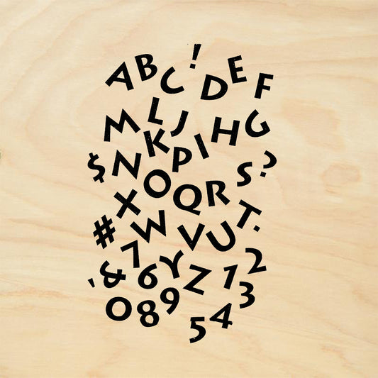 StampaFe Greco Alphabet Cling Rubber Art Stamp