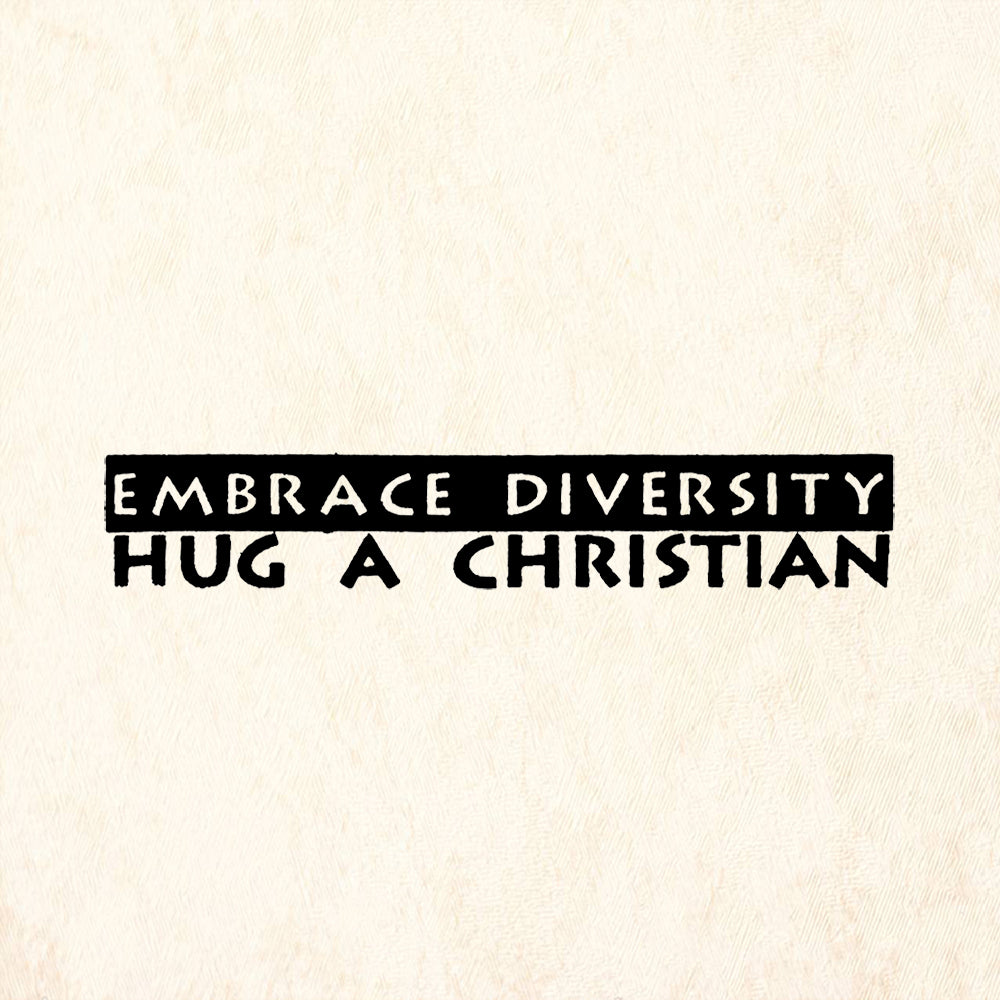 StampaFe Embrace Diversity Hug A Christian Rubber Art Stamp