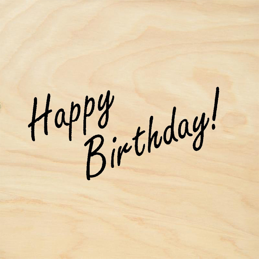 StampaFe Happy Birthday Rubber Art Stamp