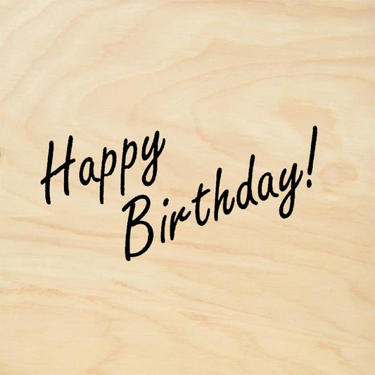 StampaFe Happy Birthday Rubber Art Stamp