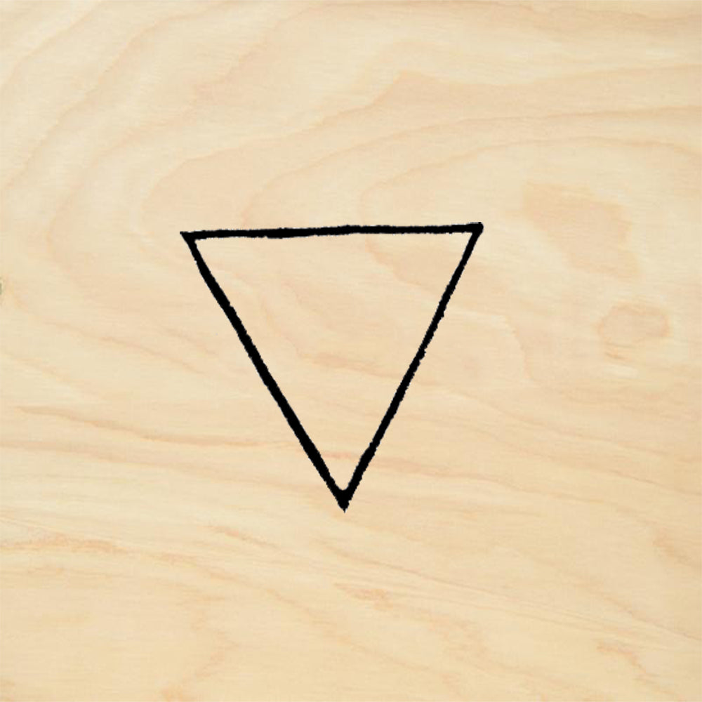 StampaFe Triangle Hand Carved Small Rubber Art Stamp