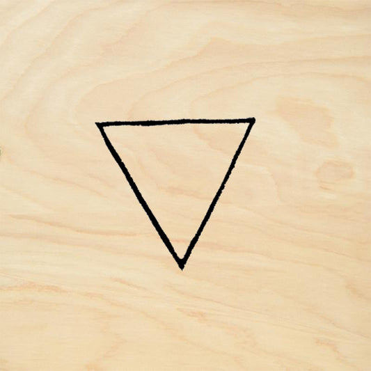 StampaFe Triangle Hand Carved Small Rubber Art Stamp