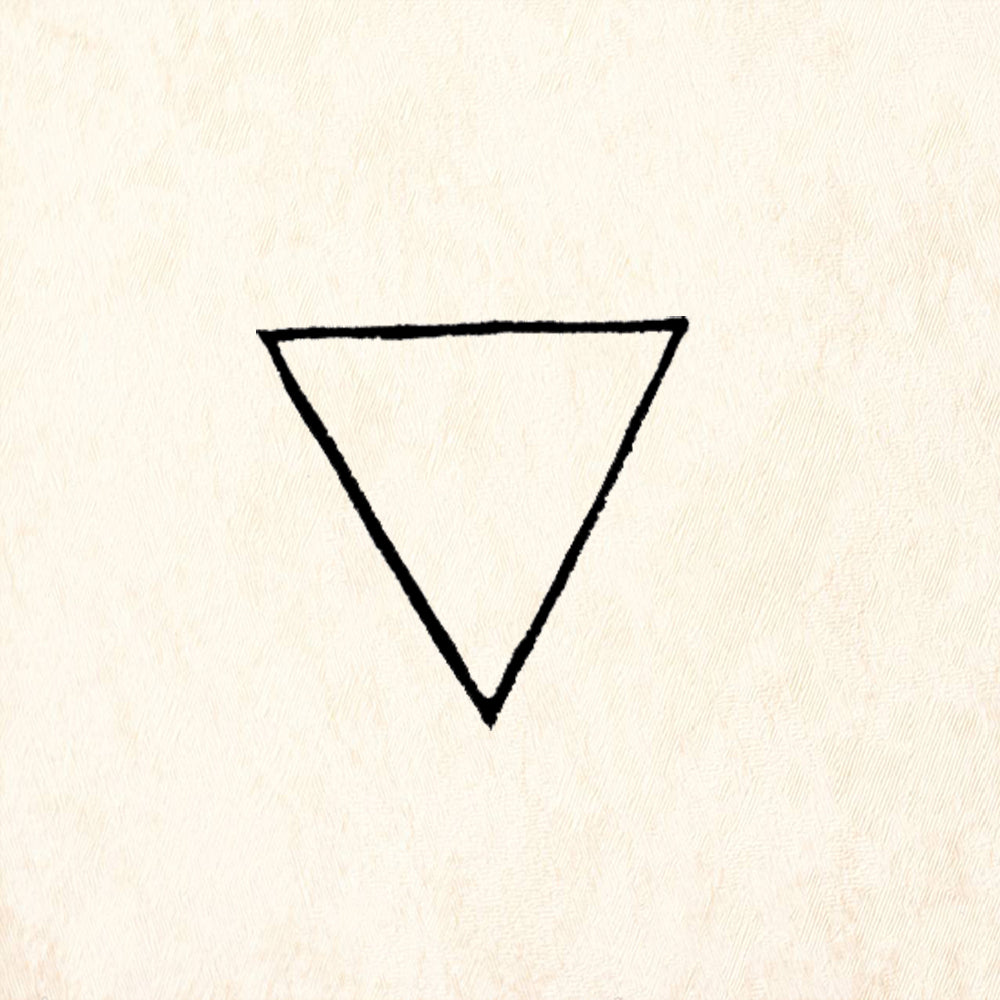 StampaFe Small Hand Carved Triangle Rubber Art Stamp