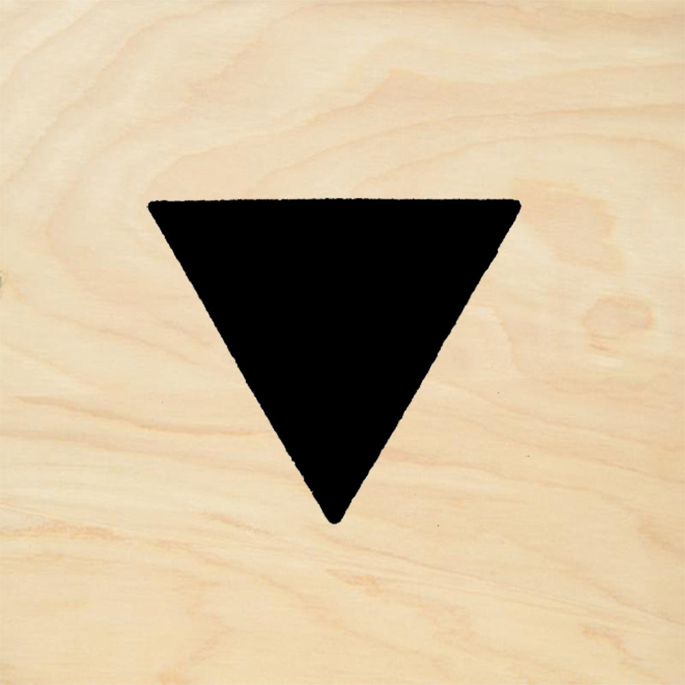 StampaFe Triangle Solid Large Rubber Art Stamp