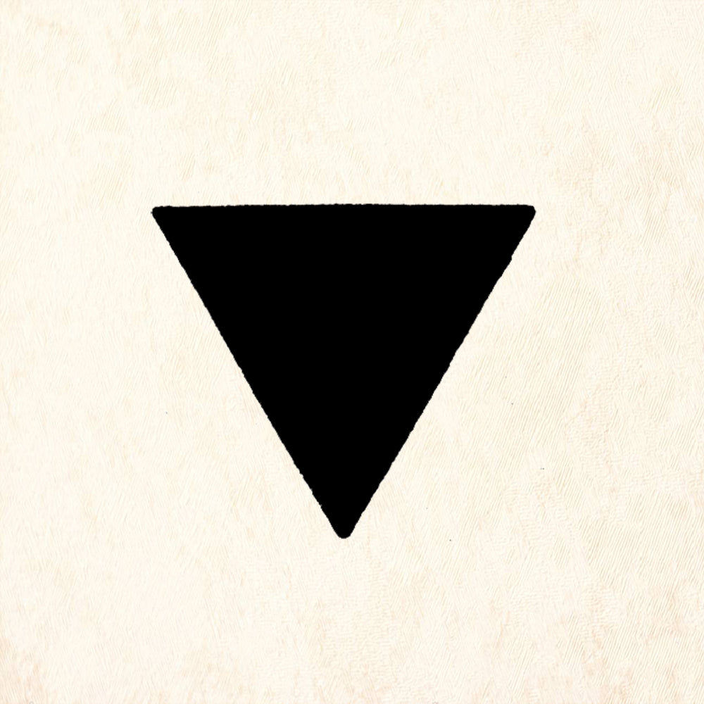 StampaFe Large Solid Triangle Rubber Art Stamp
