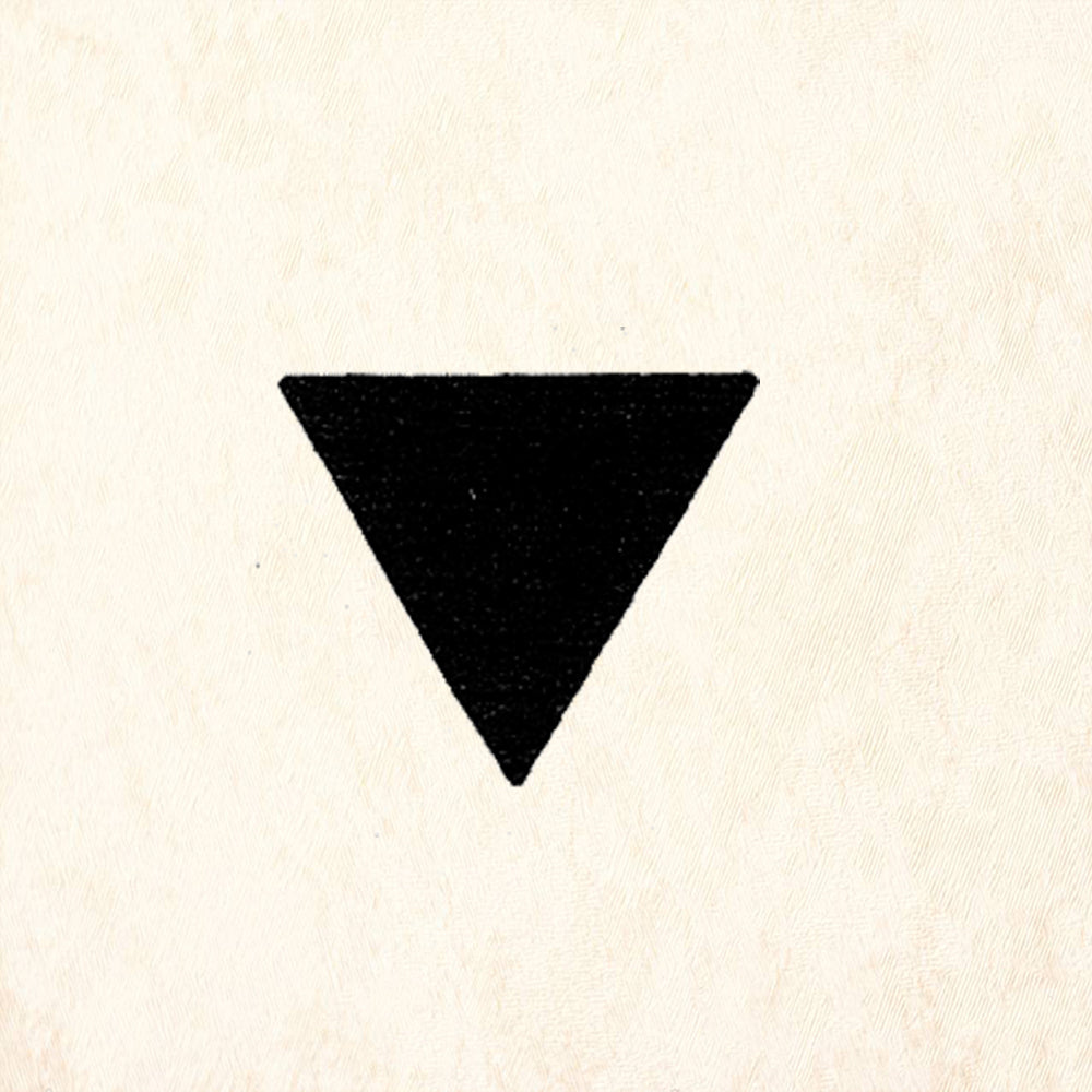 StampaFe Small Solid Triangle Rubber Art Stamp