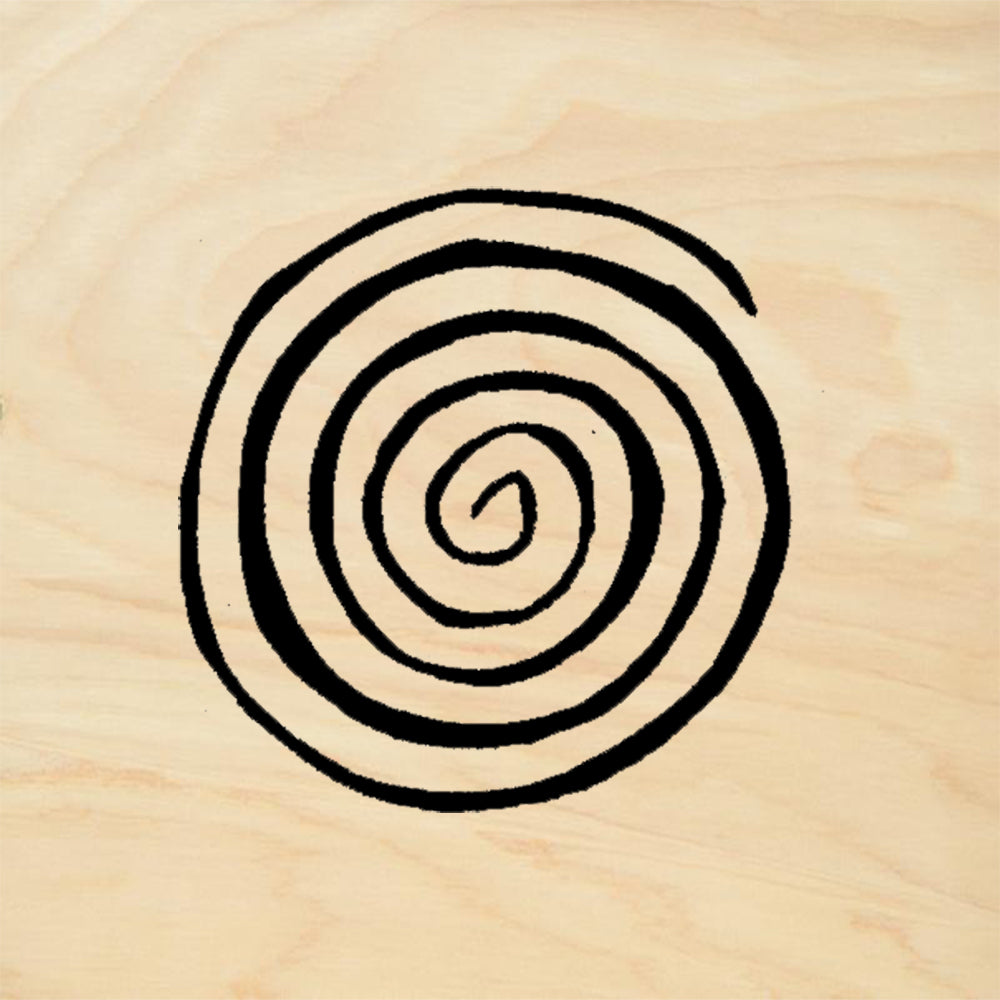 StampaFe Klimt Spiral Small Rubber Art Stamp