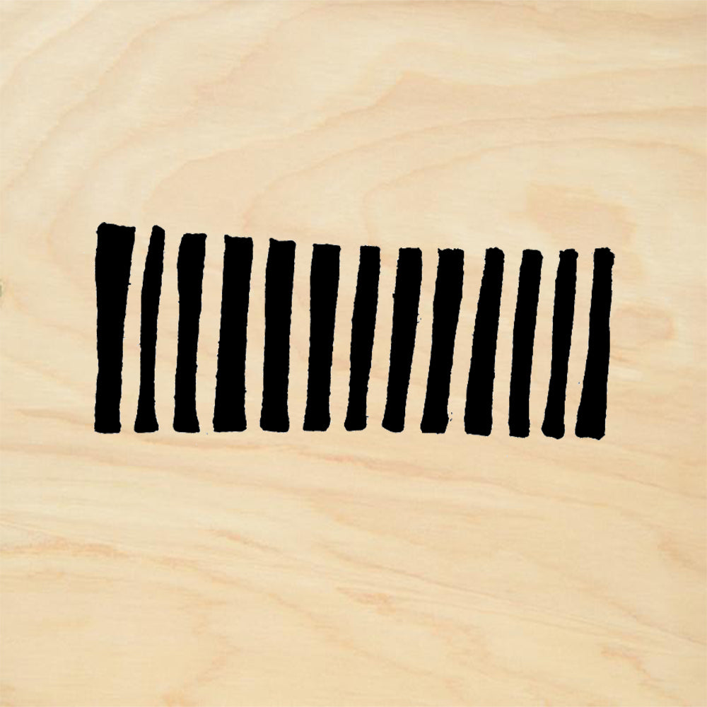 StampaFe Stripes Hand Carved Big Rubber Art Stamp