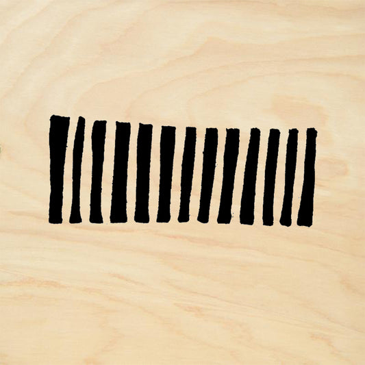 StampaFe Stripes Hand Carved Big Rubber Art Stamp