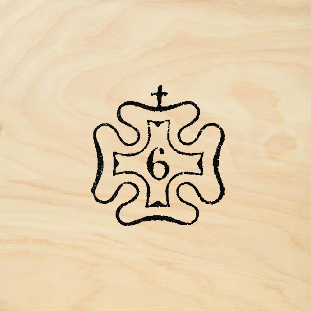 StampaFe Maltese Cross Postmark Rubber Art Stamp