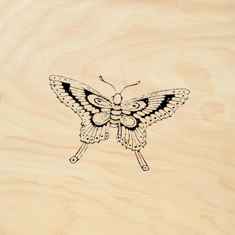 StampaFe Chinese Butterfly Rubber Art Stamp