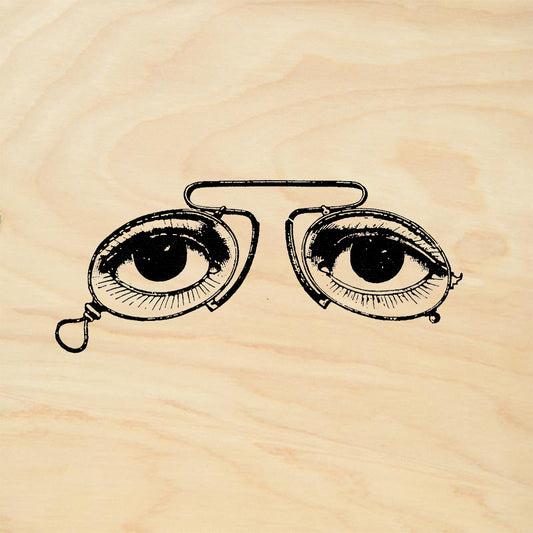 StampaFe Eyes of Dr Eckleburg Rubber Art Stamp