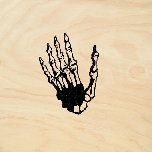 StampaFe Skeleton Hand Rubber Stamp