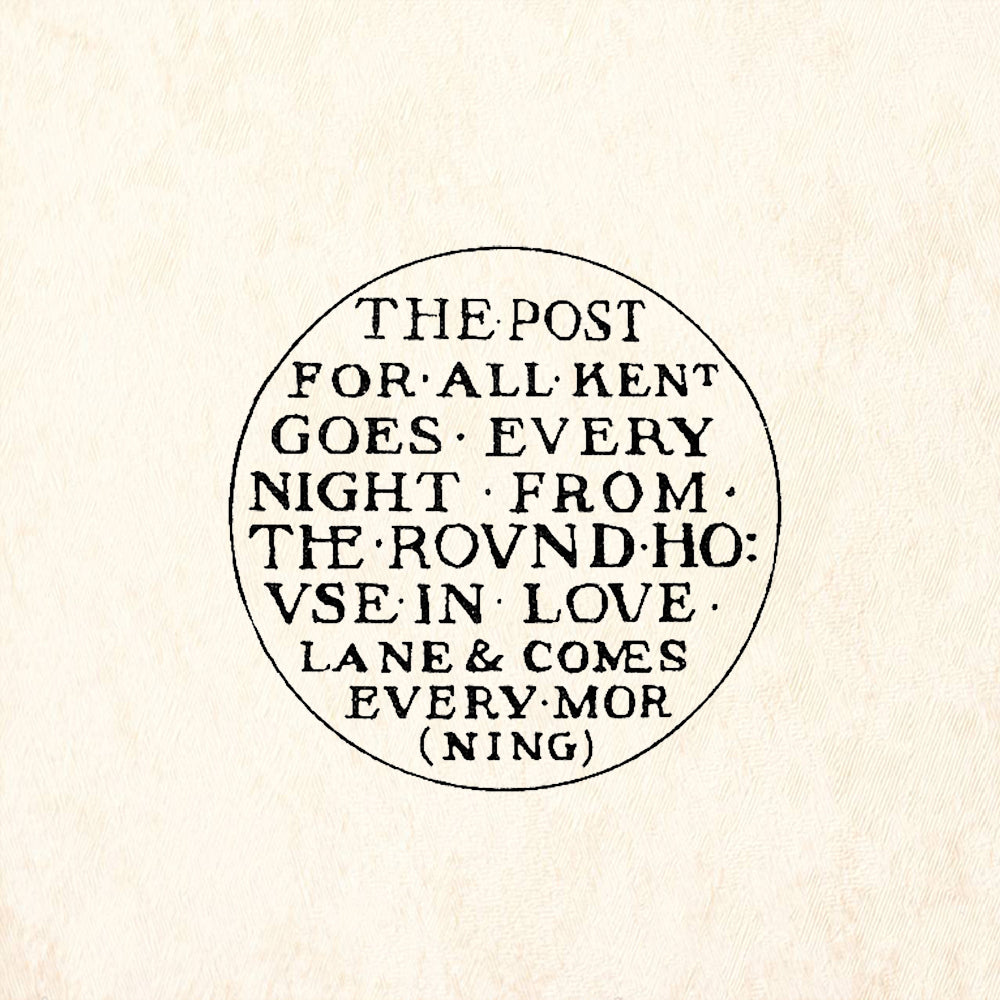 StampaFe Post Kent Postmark Rubber Art Stamp