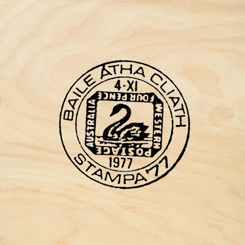 StampaFe Baile Atha Cliath Postmark Rubber Art Stamp