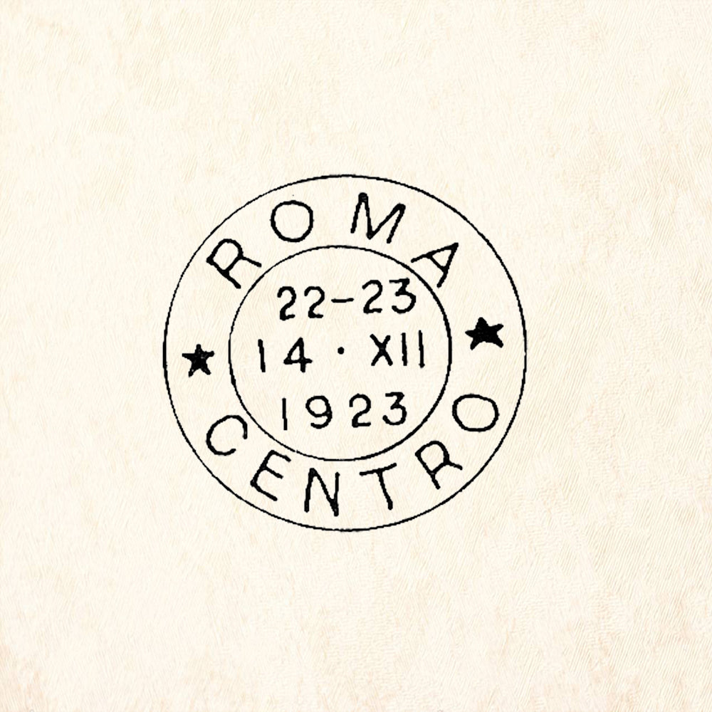 StampaFe Roma Centro Postmark Rubber Art Stamp