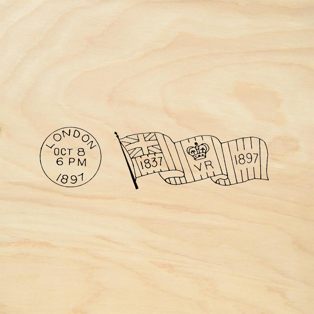 StampaFe London 1897 Postmark Rubber Art Stamp
