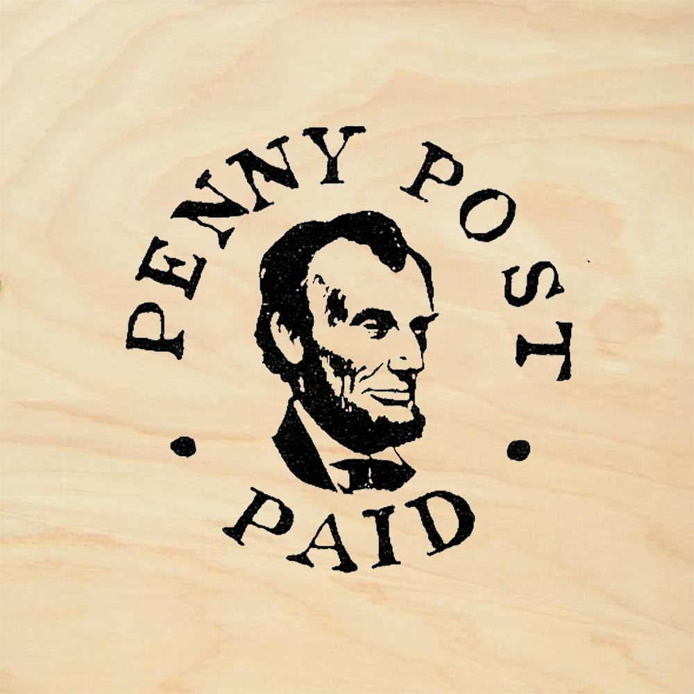 StampaFe Lincoln Penny Post Postmark Rubber Art Stamp