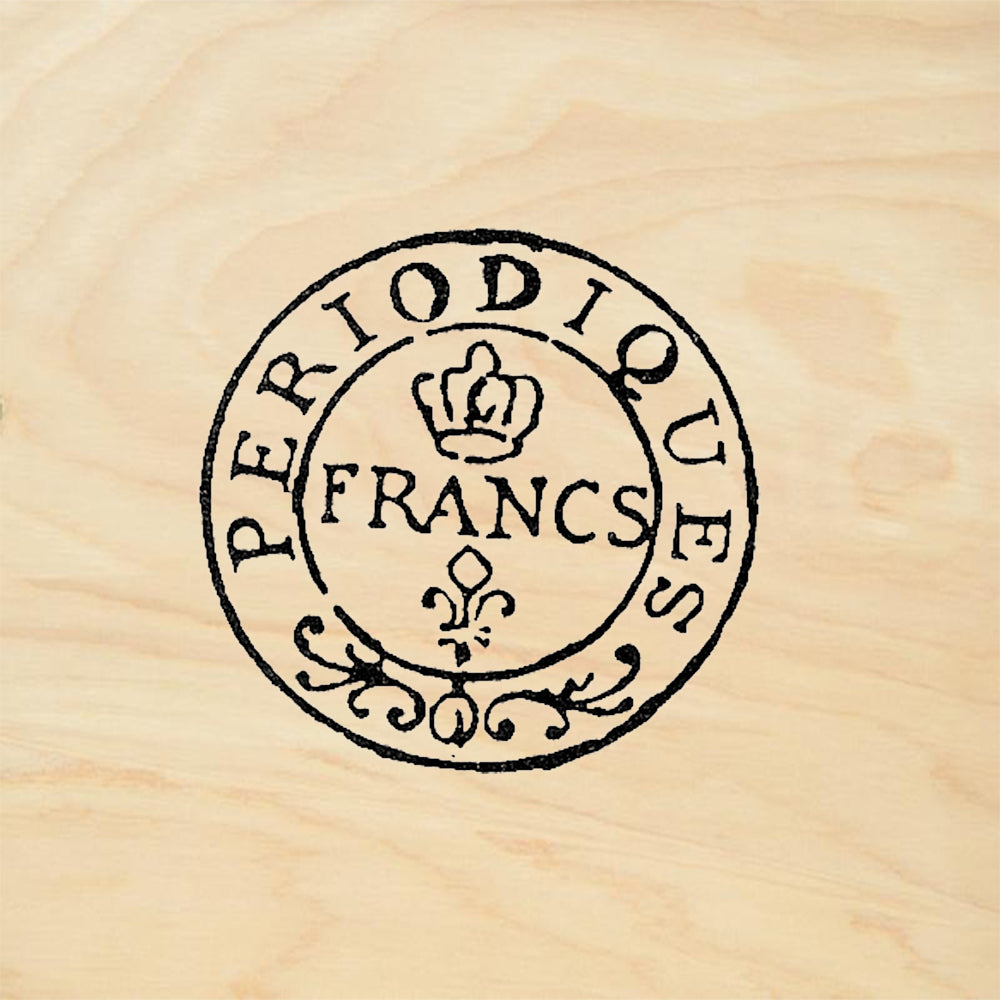 StampaFe Periodiques Francs Crown Postmark Rubber Art Stamp