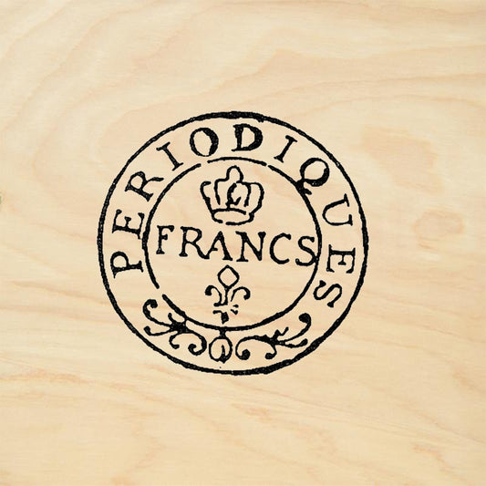 StampaFe Periodiques Francs Crown Postmark Rubber Art Stamp