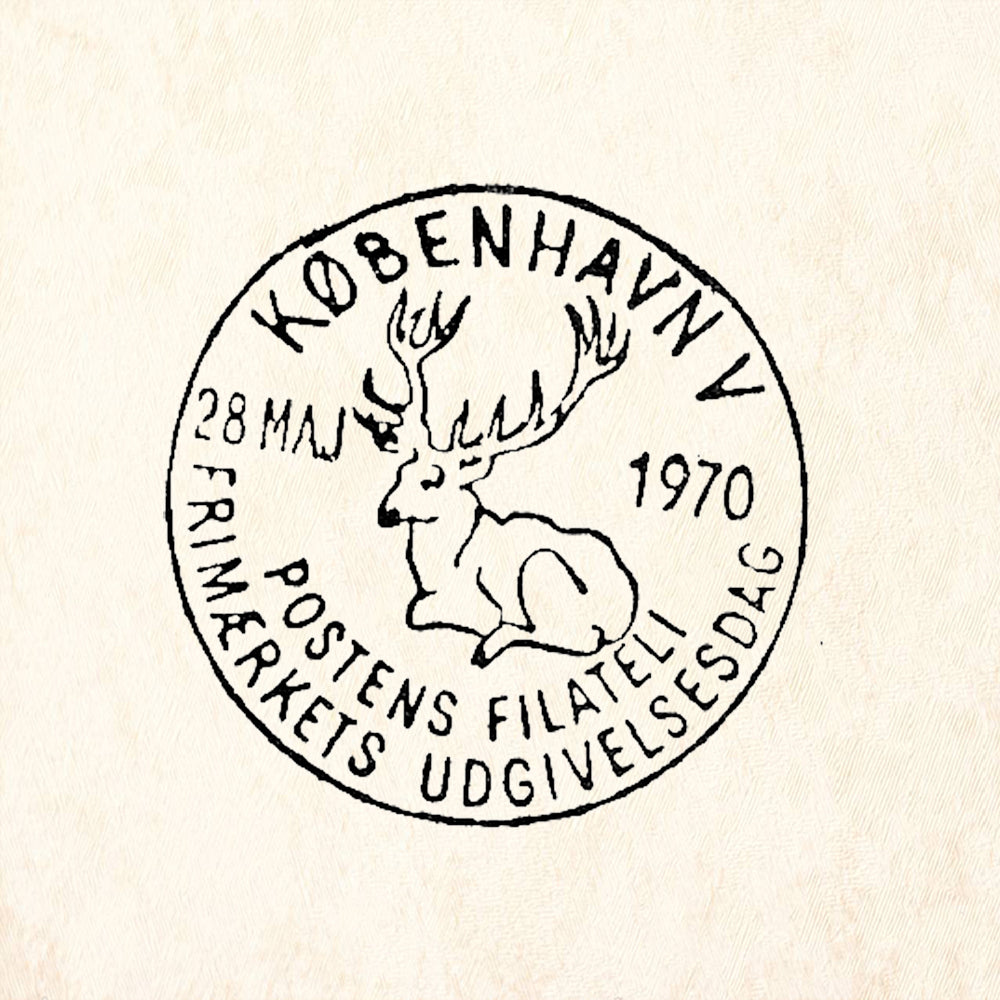 StampaFe Kobenhavn 1970 Postmark Rubber Art Stamp