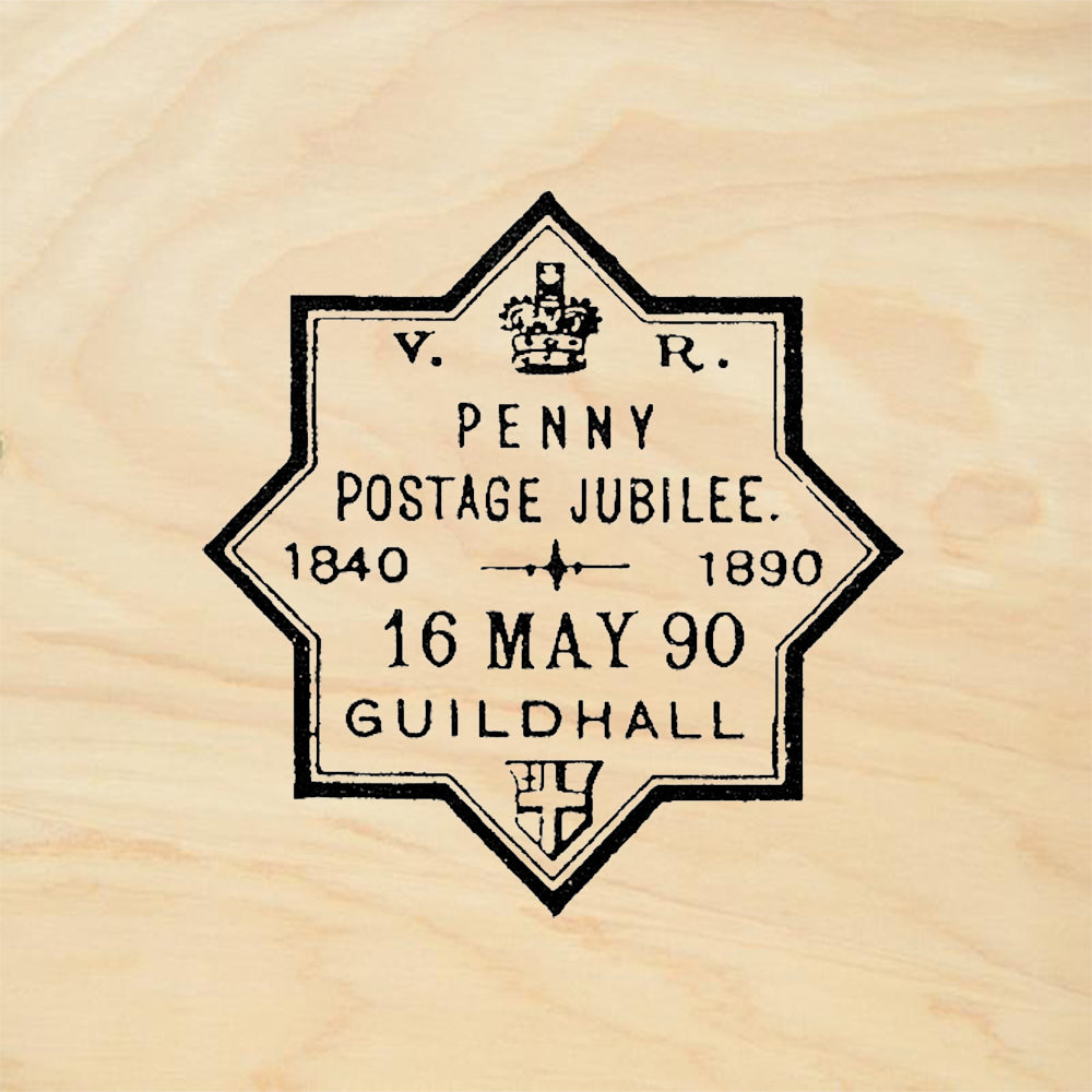 StampaFe Penny Post Jubilee Postmark Vintage Rubber Art Stamp