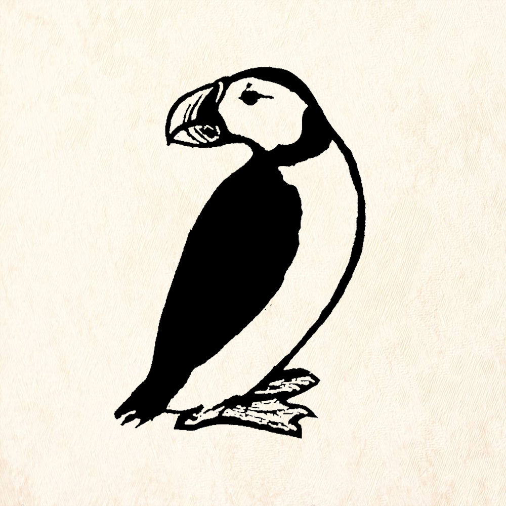 StampaFe Puffin Rubber Art Stamp